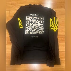 Balenciaga Ukraine Support long sleeve Tee united24 flag